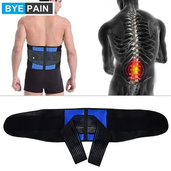 1 бр., регулируеми колани за подкрепа на долната част на гърба, неопрен, подобрен дизайн с двойно напрежение, подкрепа на гърба, превръзка за упражнения за талията