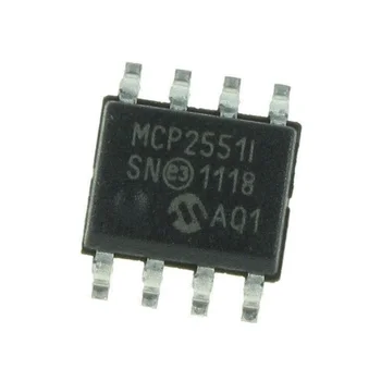 10 бр./лот, нов оригинален MCP2551 MCP2551T-I/SN MCP2551-I/SN СОП-8, високоскоростен чип радиоприемник CAN