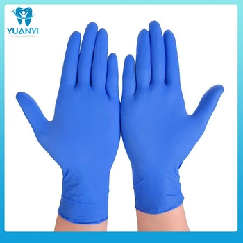 100 бр. ръкавици за еднократна употреба от нитриловой латекс, каучук, ръкавици от латекс, каучук, за миене на съдове/кухня/домакински ръкавици black/blue