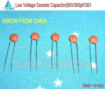 (1000 бр./лот) (Керамични кондензатори |ниско напрежение) 50 В 300pF 301, Керамичен Диск кондензатор ниско напрежение, TOLLE.10%