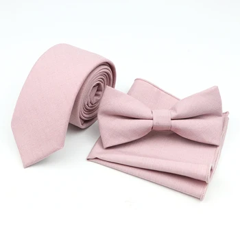 15 едноцветни вратовръзки от бамбуково влакно, сиво, бежово, синьо, розово, мъжки ежедневни носи вратовръзка, шалче за сватбени партита, аксесоар за вратовръзка