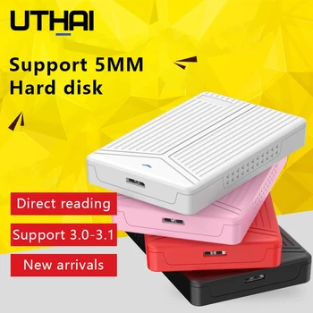 15 мм и 2,5 Инча USB 3,0-3,1 SATA Корпуса на твърдия диск SSD Лаптоп, Мобилен Настолен/преносим компютър Може да Използвате твърдия диск на Кутия Подкрепа за съхранение на 8 TB