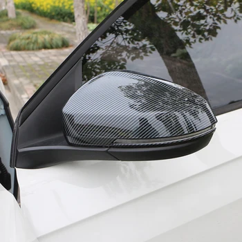 2 бр./компл. защитен стикер на огледалото за обратно виждане, изработени от въглеродни влакна за Volkswagen VW T-cross Tcross 2018-2023