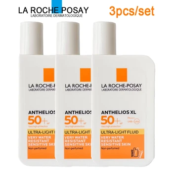 3 БР. Слънцезащитен крем за тялото на La Roche Posay Слънцезащитен крем Anthelios Invisible Fluid SPF50 Слънцезащитен Крем За лице Без масло, Ультралегкий дневен лосион