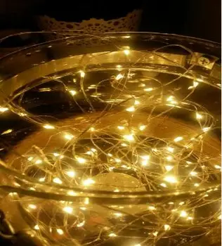 3AABattery Работи 5 М 50 светодиоди Мини led Декоративен Меден Проводник Страхотна Гирлянди лампа за Коледа, Празник, Сватби и партита