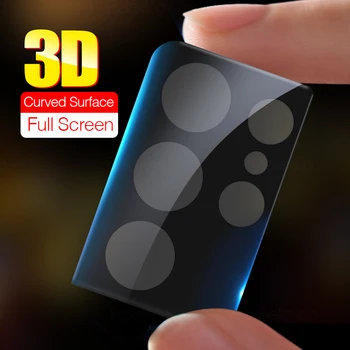 3D Извити Защитното Стъкло на Обектива на Камерата за Samsung Galaxy A21S A31 A51 A12 A32 A52 A72 A42 S21 Ultra Plus Z Flip3 Флип 3-5 Грама Филм