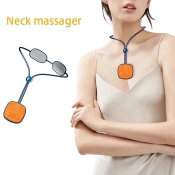 4 режима на EMS двойна смяна-окачен дизайн, интелигентни електрически масажор за врат