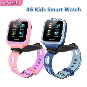 4G детски умни часовници телефон, GPS, Wifi местоположение 800mAh СИМ SOS проследяване на видео разговори момче момичета, умни часовници телефон часовници за деца T30