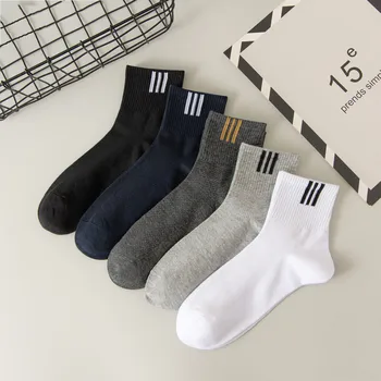 5 двойки мъжки летни чорапи от фина мрежа, фини и висококачествени памучни, абсорбиращи потта, дишащи износоустойчиви черни чорапи на едро