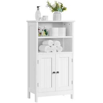 5-различен дървен шкаф за баня, бял