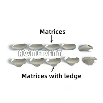 500 бр. Стоматологични секционни контур матрица, матричное пръстен, делта-клинове, пълнители S / m / l, матрични лента, стоматологичен материал