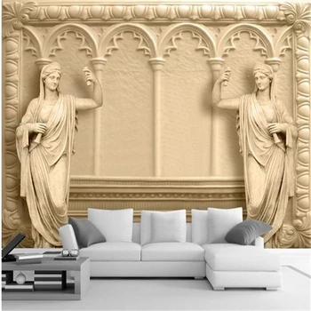 beibehang papel de parede para quarto Тапети по поръчка papel de parede европейските луксозни вили 3D TV фон 3d тапети