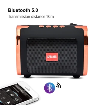 Bluetooth-високоговорител Lefon, преносими безжични стерео, звукова кутия, поддръжка на дома и на открито, TF-карта, USB-диск, на новост 2019
