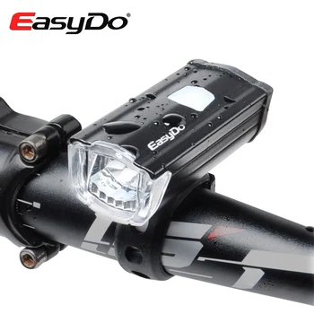 EasyDo Предната светлина на волана, USB акумулаторни велосипедни фарове, водоустойчив мотор led лампа, фенерче, осветление за колоезденето