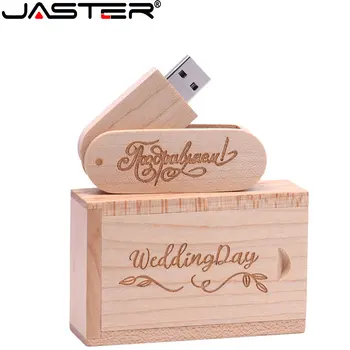 JASTER Безплатен Потребителски Лого, USB Флаш-диск 128 GB Креативна фотография студио USB-Памет от 64 GB 32 GB 16 GB Сватбен Подарък Флаш памет 8 GB