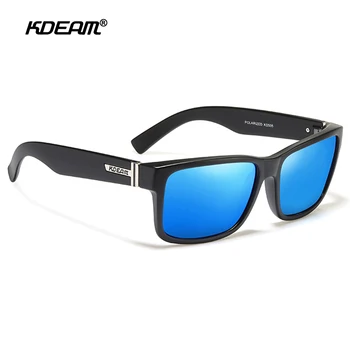 KDEAM Поляризирани спортни слънчеви очила за мъже жени със защита от uv Квадратни слънчеви очила за бейзбол управление на оборотите на риболов голф