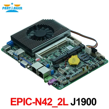 Partaker EPIC-N42 Celeron J1900 Четириядрен процесор 8gb Dual LAN 6 * COM 4-Инчов, вградена на дънната платка на X86 с LVDS