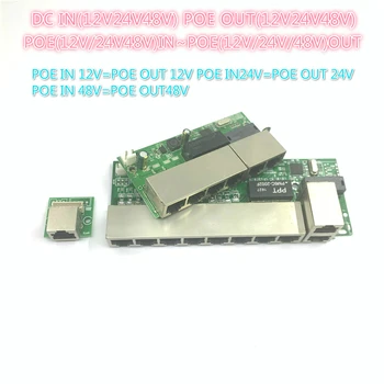 POE12V-24V-48V POE12V/24V/48V POE OUT12V/24V/48V poe switch poe 100 mbps POE poort; 100 mbps UP-Link poort, мрежов видеорекордер с храненето на poe