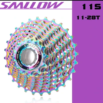SMLLOW МТБ Дек Верига на Ръкохватката 11-степенна 11-28 T Ръкохватката Планински Велосипед Цветни Детайли на Мотора Розова Звездичка