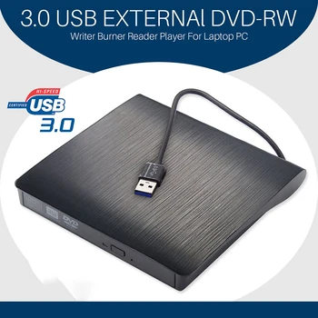 USB 3.0 Тънък външен DVD RW диск за запис на cd-та Устройство за четене на дискове Плейър, оптични устройства за преносим КОМПЮТЪР устройство за запис на DVD DVD portatil