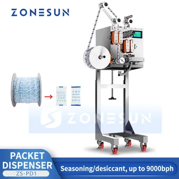 ZONESUN Автоматично дозиране система на пакети, изсушаване, клещи кислород, смес за подправки, микс за подправки, оборудване за рязане и опаковане на ZS-PD1