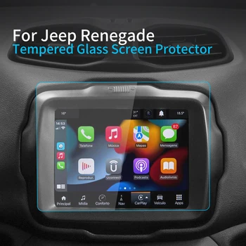 Автомобилни стикери, защитно фолио за екрана JEEP Renegade 23, дисплей навигатор, защитен слой от закалено стъкло, автомобилни аксесоари за превозни средства