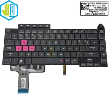 Американско-Английска Клавиатура с RGB Подсветка За ASUS ROG Strix G15 G513 G513QY G513QM G513Q 2021 Лаптоп за Игри Цветни Клавиатура С Подсветка
