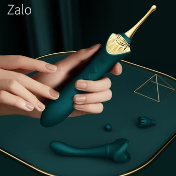 Вибратор ZALO ЕВЕЛИНА G-точката, изискана мека силиконова стимулация на клитора, Usb, двоен мотор, ретро-масажор, играчки за възрастни секс за жените