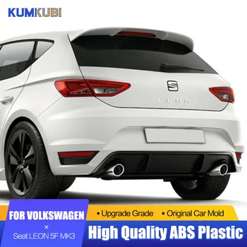 Висококачествен Заден Спойлер от ABS-Пластмаса За Volkswagen и Seat LEON 5F MK3 Спойлер 2012-2020 САМ Цветен Спойлер От Въглеродни Влакна