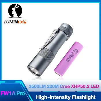 Высокомощные EDC светлини 18650 led лампа ултра мощен фенер електрически лампи Lumintop FW1A Pro Cree XHP50.2 led