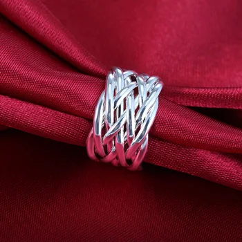 горещи пръстени от сребро 925 проба за жени, регулируеми модерен ретро сватба подаръци за годеж, очарователни бижута високо качество