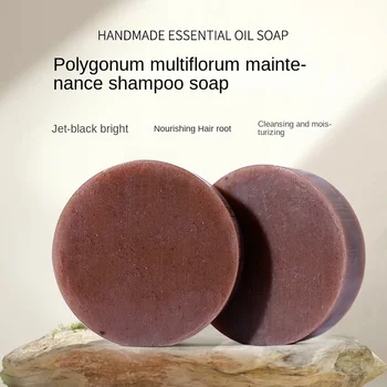 Естественият сапун Sdotter polygonum multiflorum, етерично масло за премахване на пърхот, сапун за ръце, шампоан и сапун за коса (shampoo soap