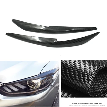 За Atenza Mazda 6 2014 2015 2016, фаровете, тампон за вежди, тампон за очи, тампон за вежди от въглеродни влакна