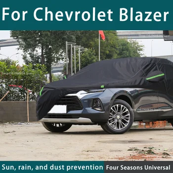 За Chevrolet Blazer 210T, пълни с автомобил сеат, външна UV-защита от слънце, прах, дъжд, сняг, защитен калъф за кола, черен калъф за авто