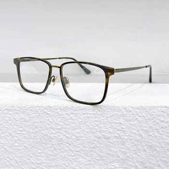 Класически Модни Рамки За очила в Ретро стил, Мъжки Маркови Дизайнерски Оптични Очила От Чист Титан, Женски Квадратни Очила При Късогледство