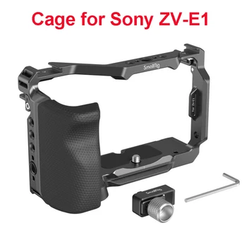 Комплект клетки за камерата SmallRig за Sony ZV-E1 със силиконова ръкохватка и клипс за кабел HDMI 4257