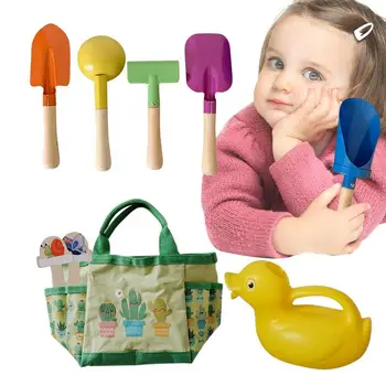 Комплект плажни пясъчни Плажни играчки пясъчен играчки с чанта за съхранение на пясък плажна лопата и гребло за пясък играчки, Сладки, играчки за пясъчника, за момчета и момичета