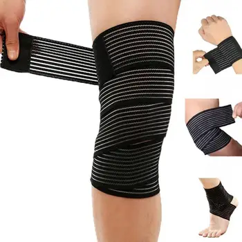 Мек еластичен спортен бандаж за подкрепа на китките, колената, глезените, ръцете, превръзка на коляното, спортен протектор, превръзка за пръстите, глезените, ръцете