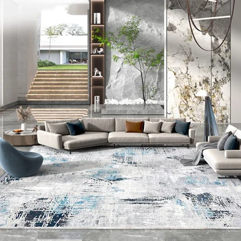 Модерен килим за хол в турски стил, уютна вила, големи дебели килими за вашия интериор, спални, леки луксозни килими в скандинавски стил, абстрактен мат