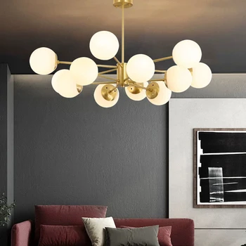 Модерен прост led окачен лампа железен полилей Спалня Хол трапезария и домашно осветление, Черно/злато тавана лампа E27 220V