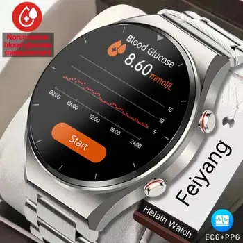Не са агресивни смарт часовници за измерване на нивото на глюкоза в кръвта, мъжки спортни фитнес-часовник с пълен сензорен екран, Bluetooth, Android, ios, умни часовници, новост 2023