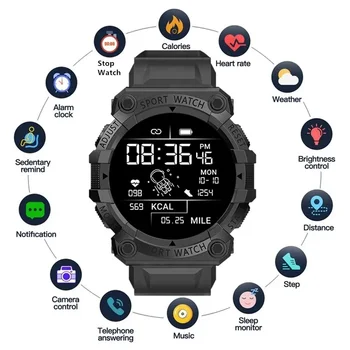 Новите умни часовници мъжки дамски Bluetooth умен часовник сензорен умен гривна фитнес гривна свързани часовници за IOS и Android