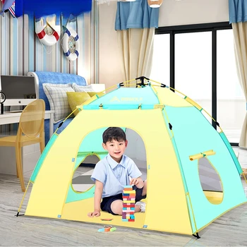 Открит къмпинг Детска автоматична палатка за момчета, игри Начало къщичка