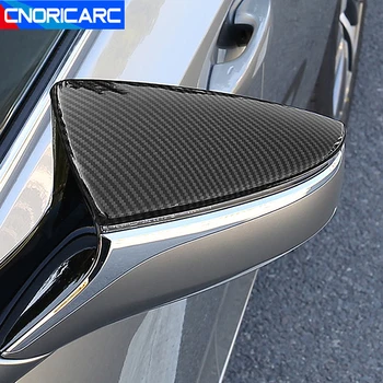 Покритие на огледалото за обратно виждане на колата е от въглеродни влакна, защитни етикети ABS за Lexus ES 2018-2020 LHD външни аксесоари