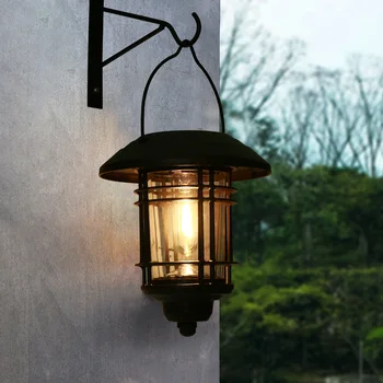 Приети с трансграничен слънчев сензор стена осветление, украса на градината, външен водоустойчив led лампа, градинска лампа, монтиран на стената лампа, врата лампа