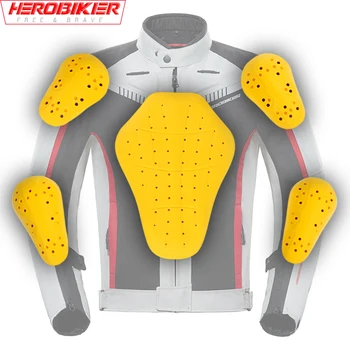Протектор якета CE ниво 2, мотоциклетът дрехи, сменяеми защитни тела, и наколенници, рамото накладки, защита на гърба