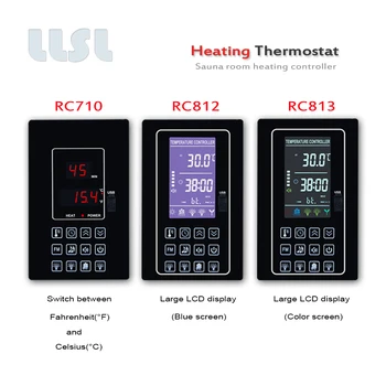 Регулатор на температурата в помещението сауна, 110 и 220 В 30А термостат за сауна за контрол на температурата, осветление и т.н.,