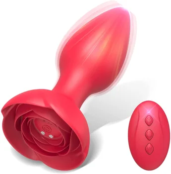 Розов вибратор, анален анален накрайник, мъжки масажор за простатата, стимулатор на влагалището, клитора, мастурбатор с дистанционно управление, секс играчки за мъже и жени