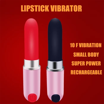 Секс играчки за стимулиране на женското зърното, на клитора, мека силиконова червило, вибратор, супер вибрационна пръчка, акумулаторна