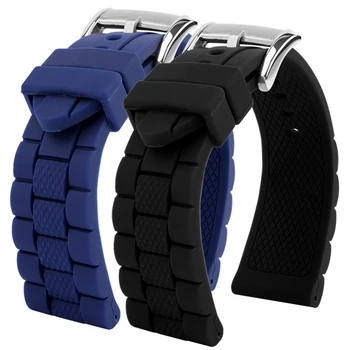 силиконов каишка за часовник Citizen Blue Angel watch band AT8020 Armani водоустойчив 20-22 мм, 23 мм силиконов Спортен каишка за часовник